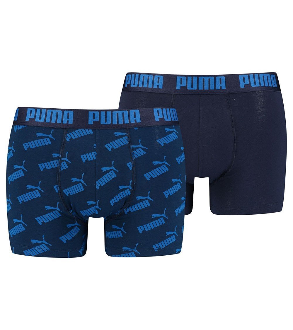 Puma Bokserki Męskie Boxers 2 Pary Blue/Navy 935054 02 - Rozmiar: S