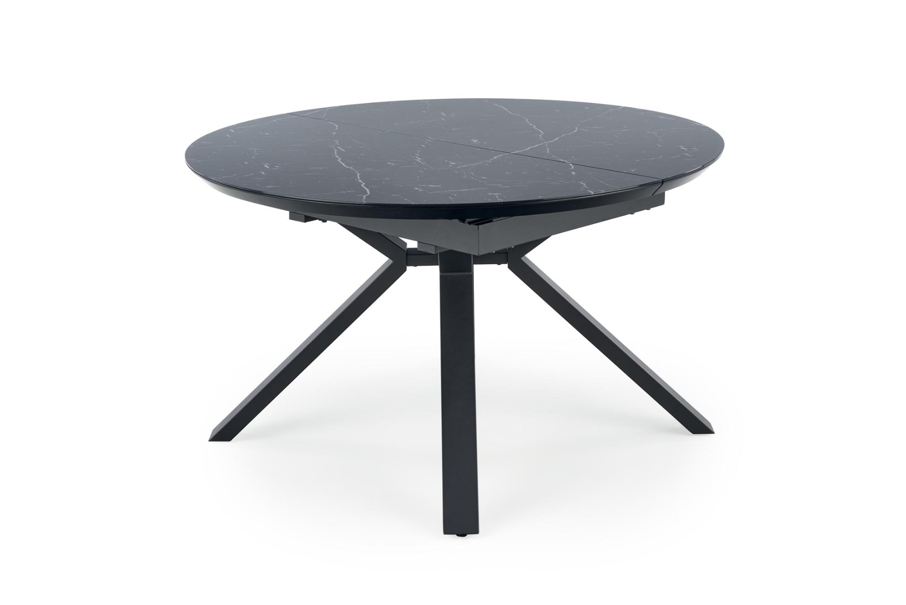 Stół rozkładany VERTIGO 130(180)x130 czarny marmur