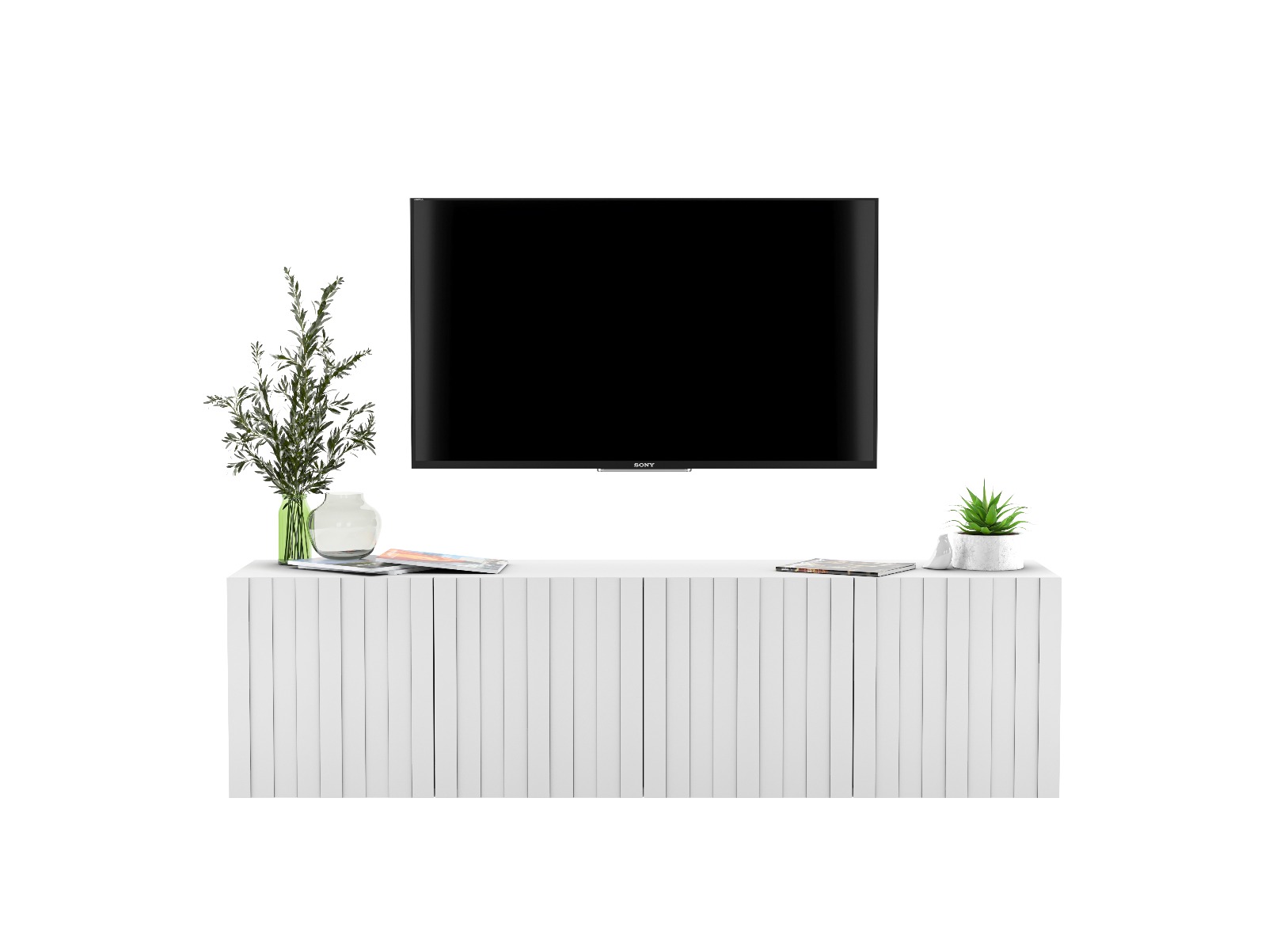 Szafka RTV TAL 2 150 biała mat