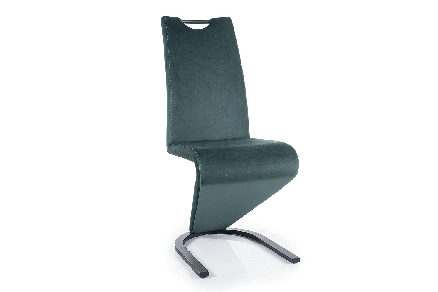 Krzesło tapicerowane H-090 VELVET zielone