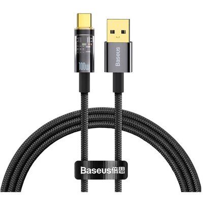 Kabel USB do USB-C Baseus Explorer, 100W, 1m (czarny)