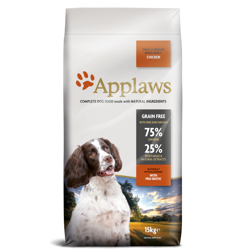 Applaws Adult Small & Medium Breed, kurczak - 15 kg