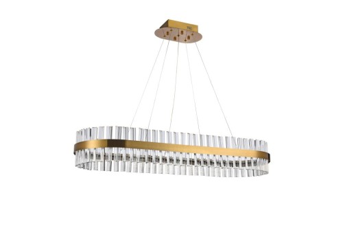 Podłużna lampa wisząca Francesca AZ5263 LED 64W mosiądz