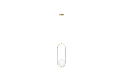 Wisząca lampa Coco AZ4981 szklana ball kula zwis złota