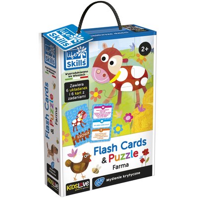 Lisciani Giochi Zabawa i edukacja Puzzle Dziecięce i Flashcards - Farma 72699