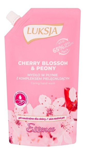 Luksja Essence Mydło w płynie do rąk Cherry Blossom & Peony zapas 400 ml
