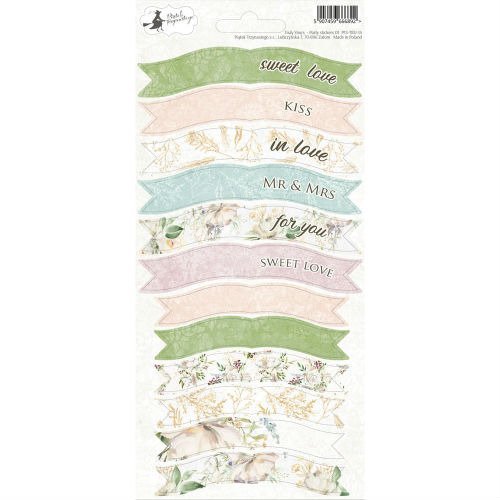 Stickersy naklejki Truly Yours 10,5x23 cm Ślub