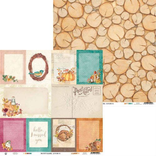 Papier do scrapbookingu, 30x30 cm, The Four Seasons AUTUMN - 05