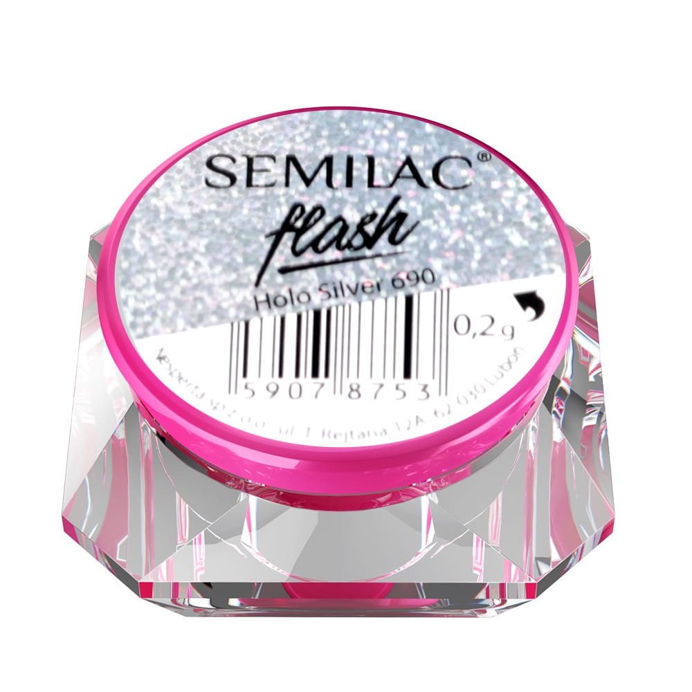 Semilac SemiFlash pyłek HOLO SILVER 690 59078753
