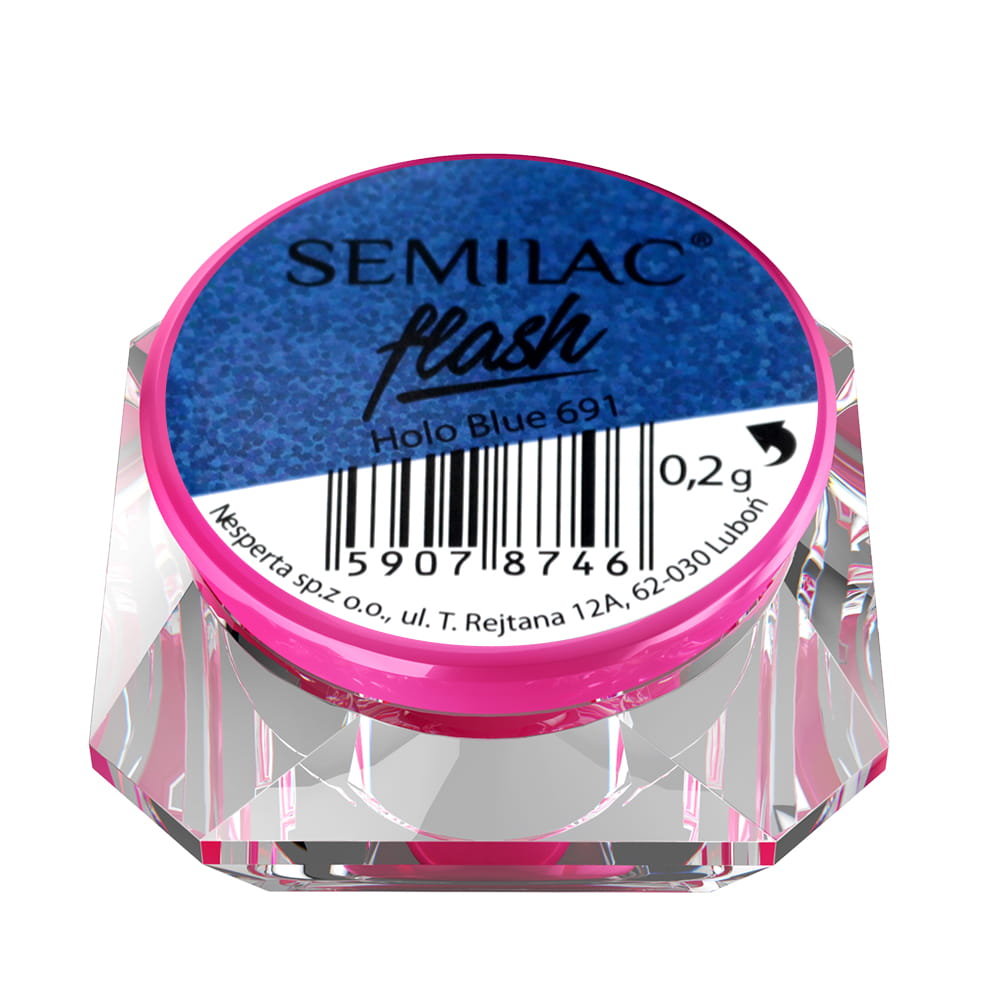 Semilac SemiFlash pyłek HOLO BLUE 691 59078746