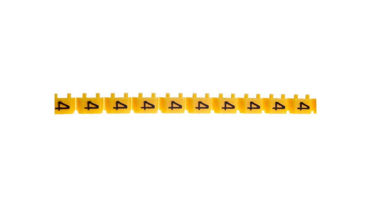 Legrand Oznacznik żółty cyfra CAB3 0,5-1,5 4 038214 1200szt. 038214
