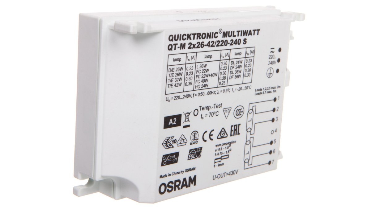 Osram Elektroniczny statecznik QT-M 2x26-42 W