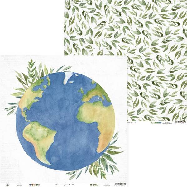 Papier ozdobny 30x30 There is NO PLANET B - 06