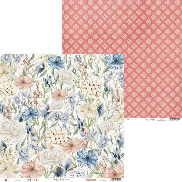 Papier do scrapbookingu 30x30 Lady`s diary - 01