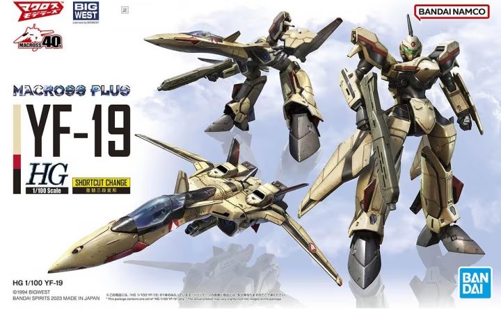 macross - hg 1/100 yf-19 - model kit