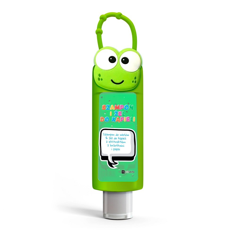 HISKIN, Szampon i żel do kąpieli Kids o zapachu brzoskwinii i papaji, 100 ml