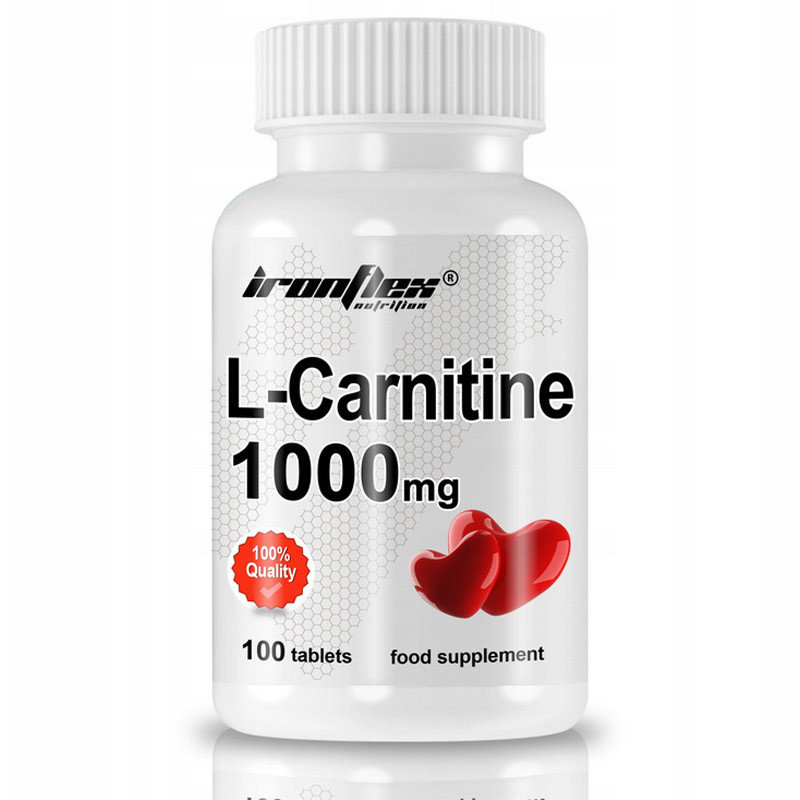 Zdjęcia - Spalacz tłuszczu IronFlex L-Carnitine 1000 - 100tabs 