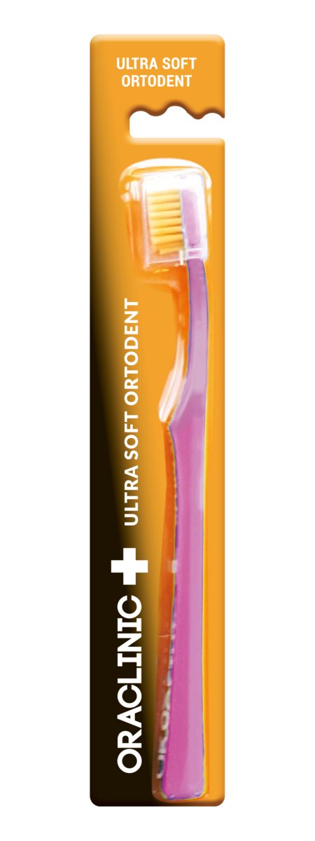 Oraclinic, Ortodent, Szczoteczki do zebow dla dorosłych Ultra Soft, 1 szt.