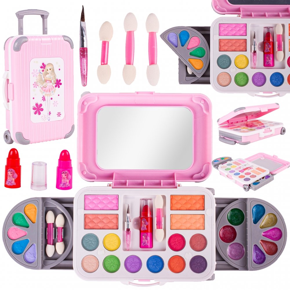 Malplay, Zestaw Kosmetyków Do Makijażu Dla Dzieci W Walizce Na Kółkach