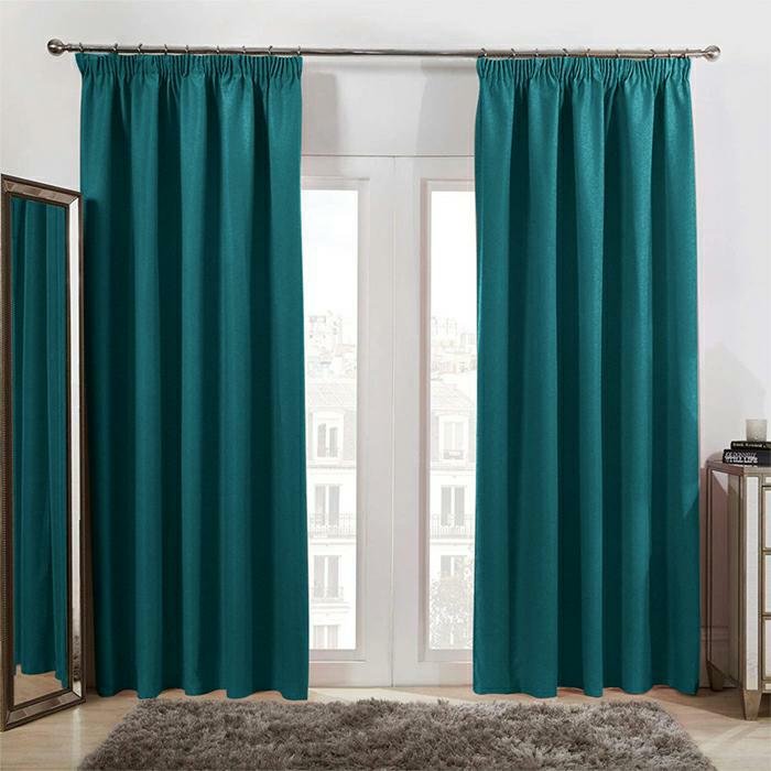 Piruu Zasłony grube Velvet na taśmie 140x250 cm butelka ciemna 29980