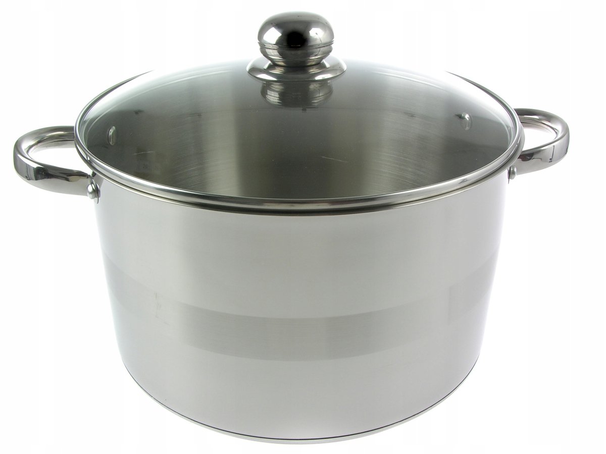 Indukcja Garnek Stal Z Pokrywką 10L 28cm 9119