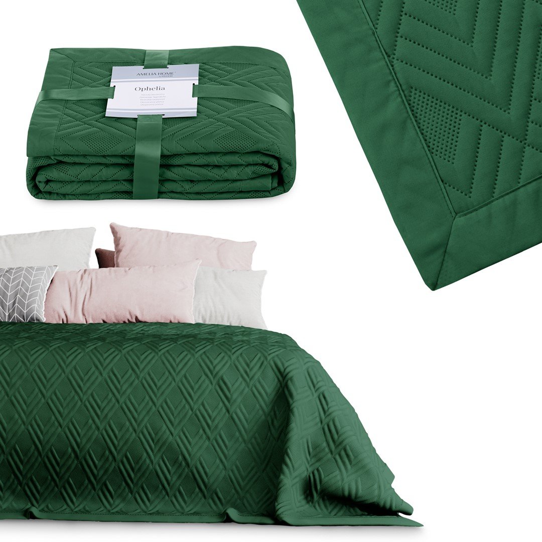 AmeliaHome narzuta na łóżko OPHELIA zielona 170x210