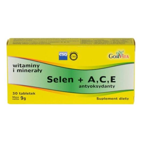 GORVITA SELEN + A,C,E ANTYOKSYDANT, 30tabl. GORVITA