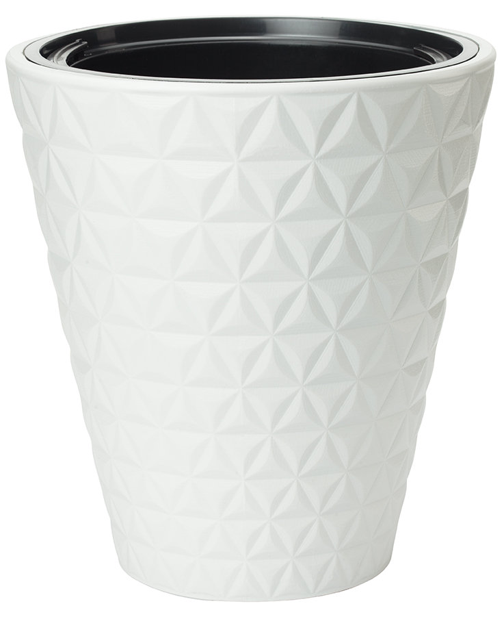FORM PLASTIC Doniczka Diament 30 biały 29 cm