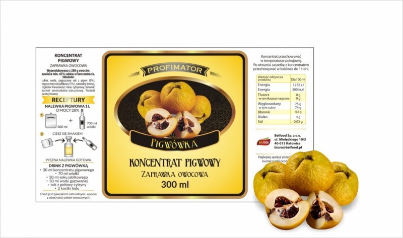 PURENA Zaprawka na nalewkę PIGWA 300ml/1l