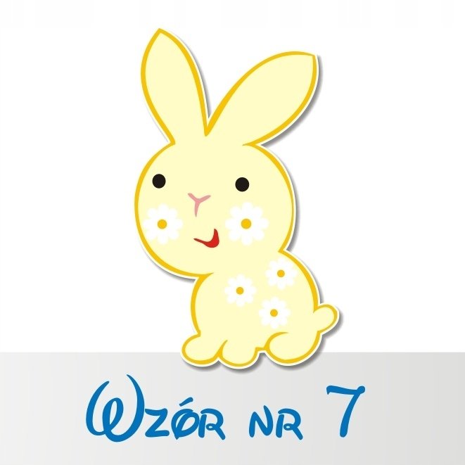 Naklejka na ścianę 50cm Zajączek 7, 50x30 cm