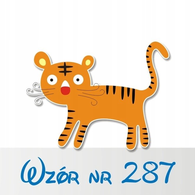 Naklejka na ścianę 50cm Tygrysek 287, 50x38 cm
