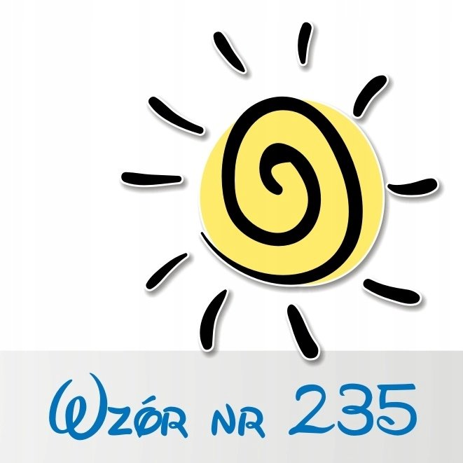 Naklejka na ścianę 50cm Słonko 235, 50x47 cm