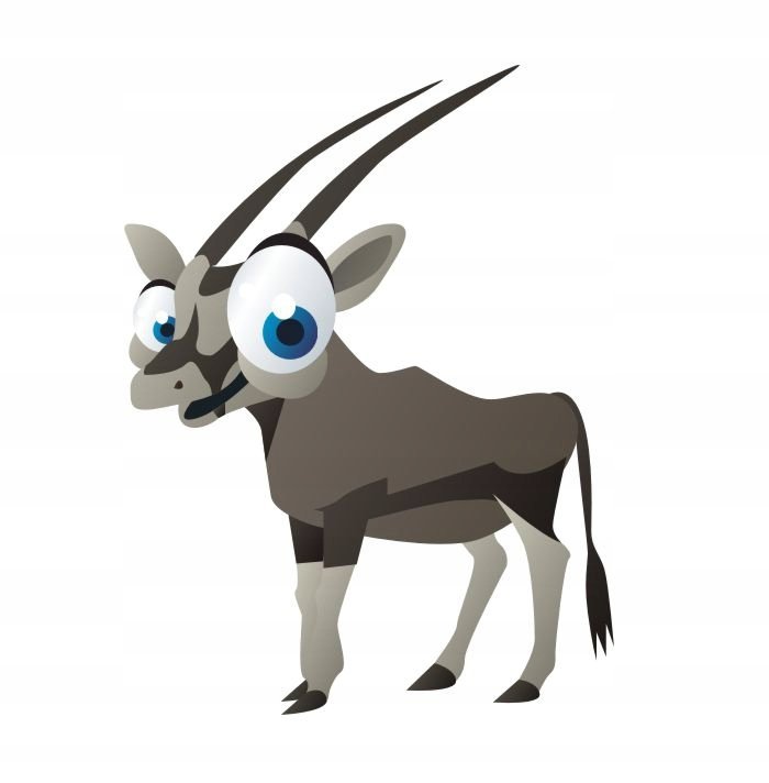 Naklejka na ścianę 50cm Antylopa 350, 50x38 cm