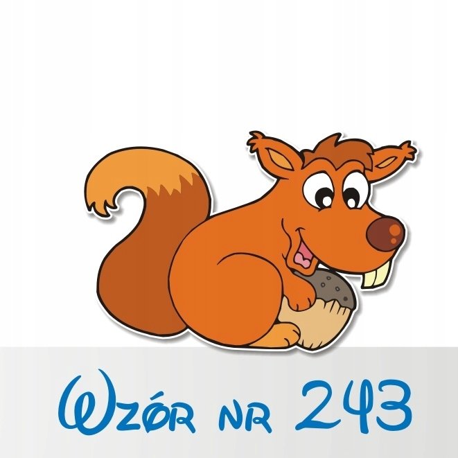 Naklejka na ścianę 50cm Wiewiórka 243, 50x33 cm