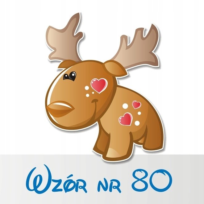 Naklejka na ścianę 50cm Łoś 80, 50x40 cm