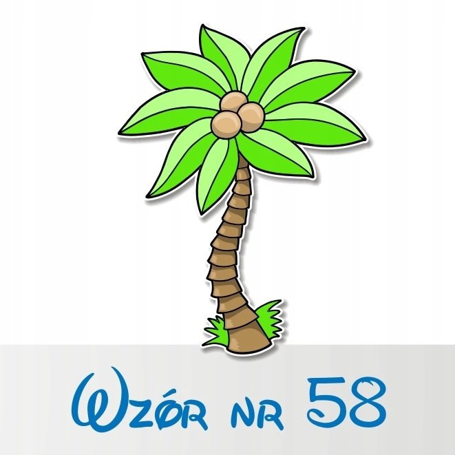 Naklejka na ścianę 50cm Palma 58, 50x37 cm