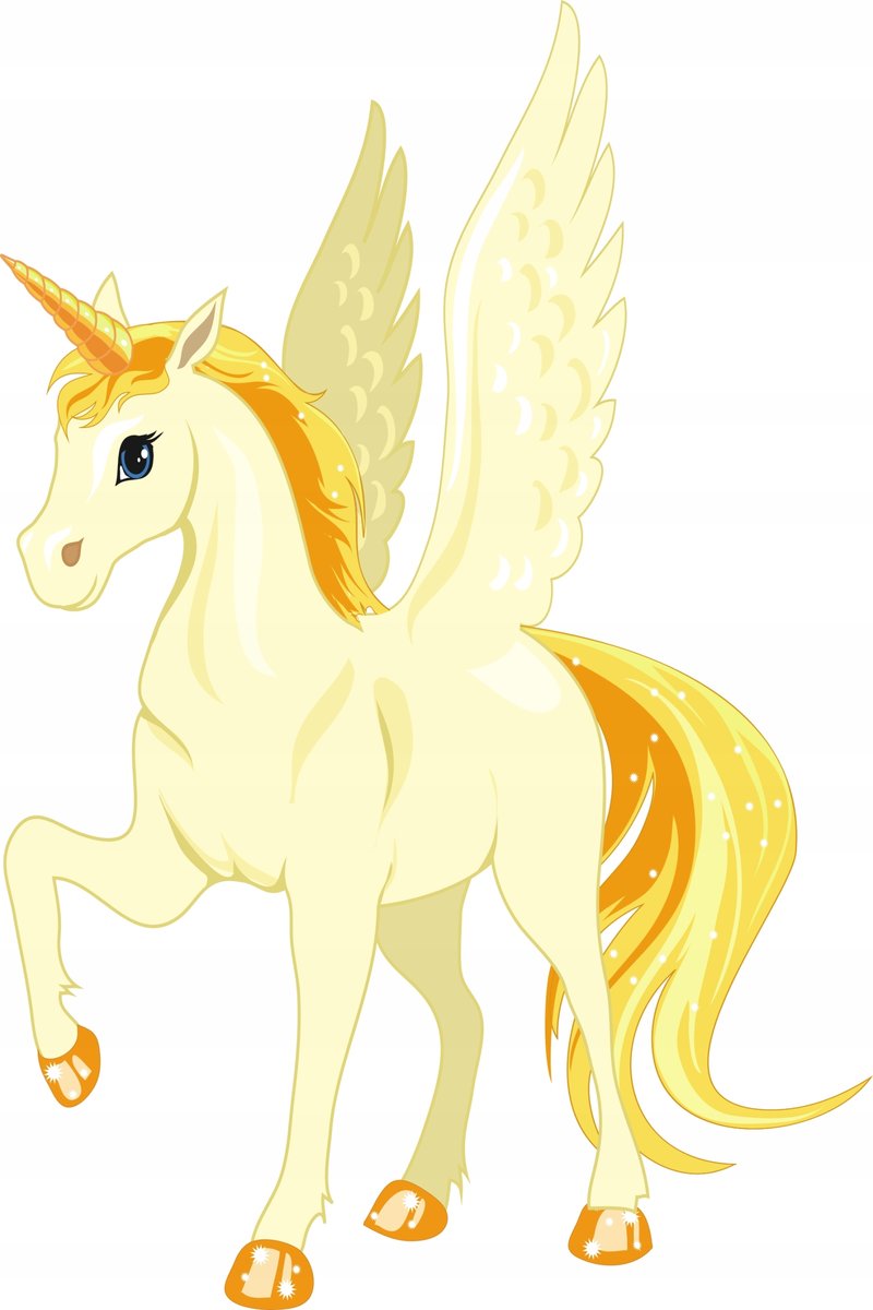 Naklejka na ścianę konik Kucyk Pony Jednorożec 17, 100x65 cm