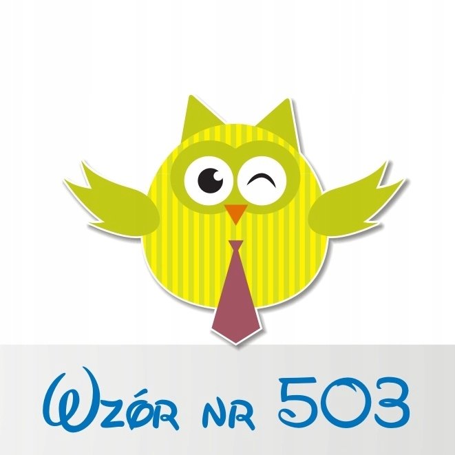 Naklejka na ścianę 50cm Sówka 503, 50x36 cm