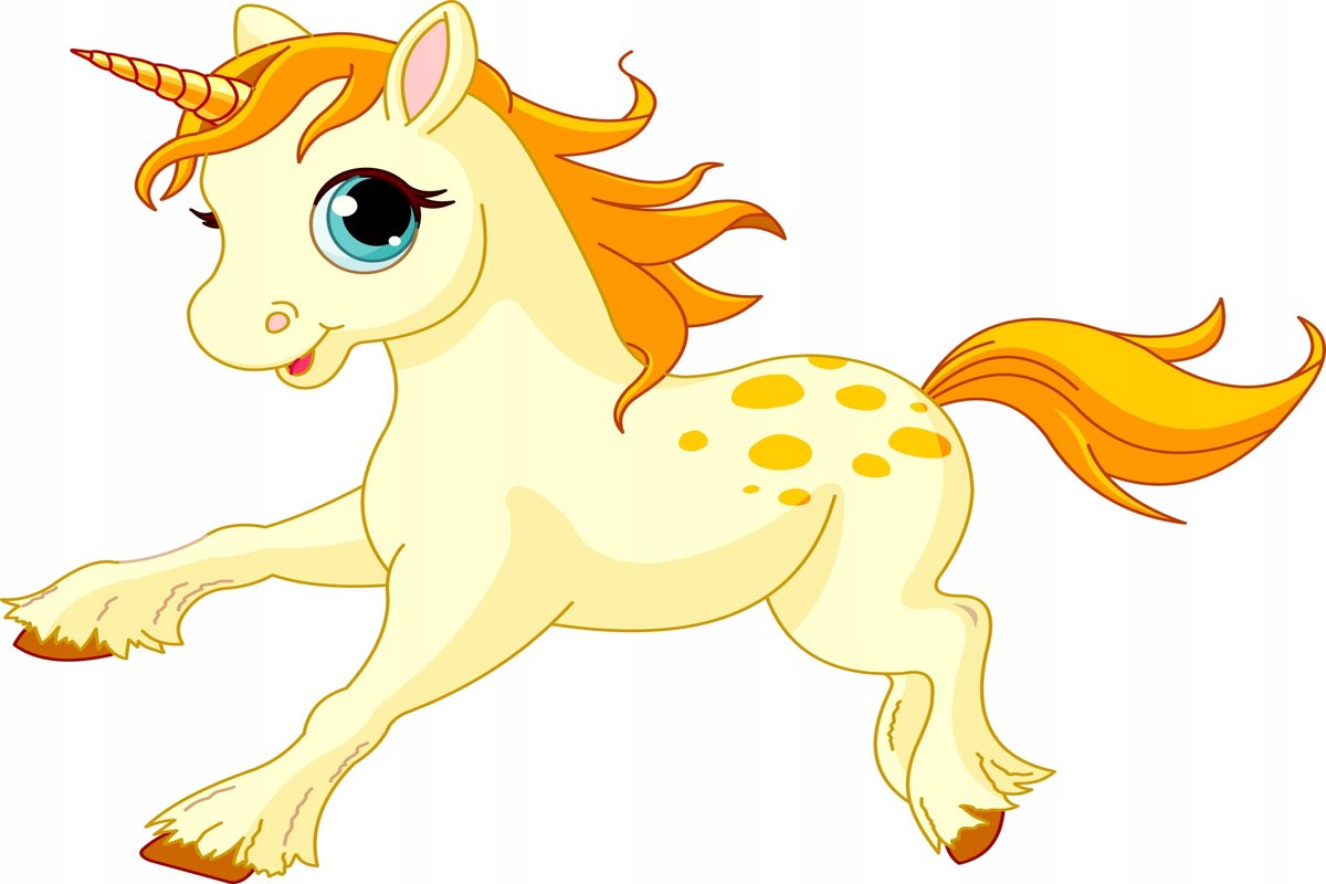 Naklejka na ścianę Kucyk Pony Unicorn Jednorożec 6, 100x65 cm