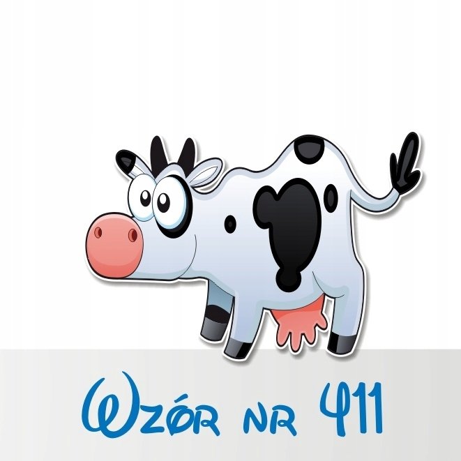 Naklejka na ścianę 50cm Krówka 411, 50x34 cm