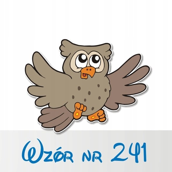Naklejka na ścianę 50cm Sowa 241, 50x37 cm