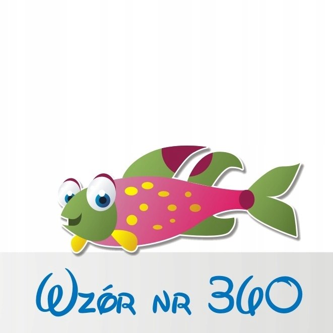 Naklejka na ścianę 50cm Rybka 360, 50x22 cm