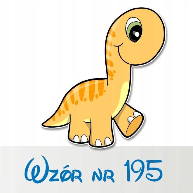 Naklejka na ścianę 50cm Dinozaur 195, 50x44 cm