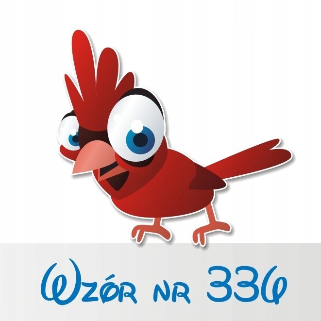 Naklejka na ścianę 50cm Ptaszek 336, 50x46 cm