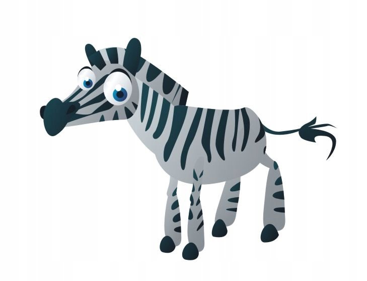 Naklejka na ścianę 50cm Zebra 367, 50x37 cm