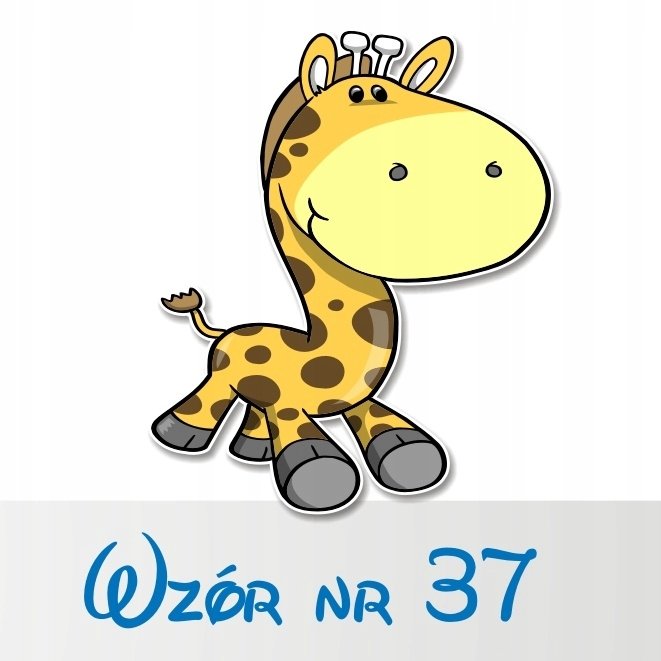 Naklejka na ścianę 50cm Żyrafka 37, 50x42 cm