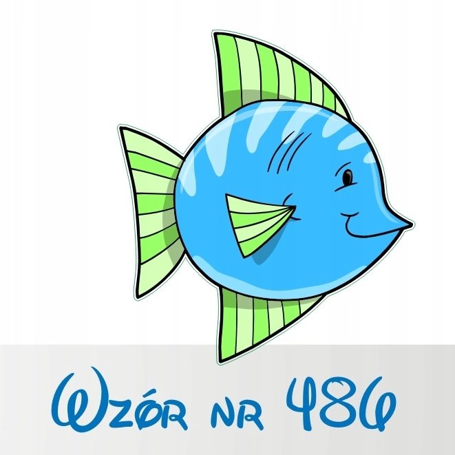 Naklejka na ścianę 50cm Rybka 486, 50x44 cm