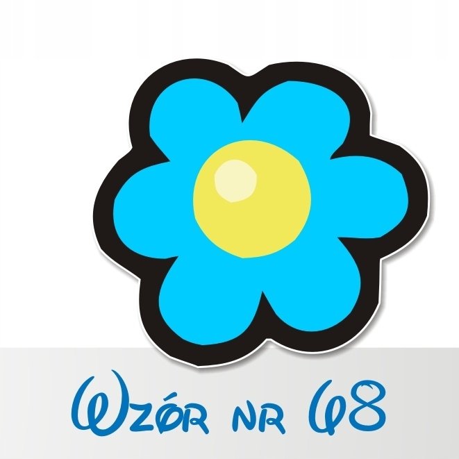 Naklejka na ścianę 50cm kwiatuszek 68, 50x46 cm