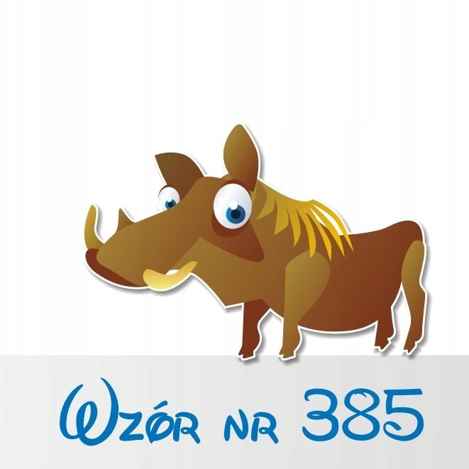 Naklejka na ścianę 50cm Dzik 385, 50x34 cm