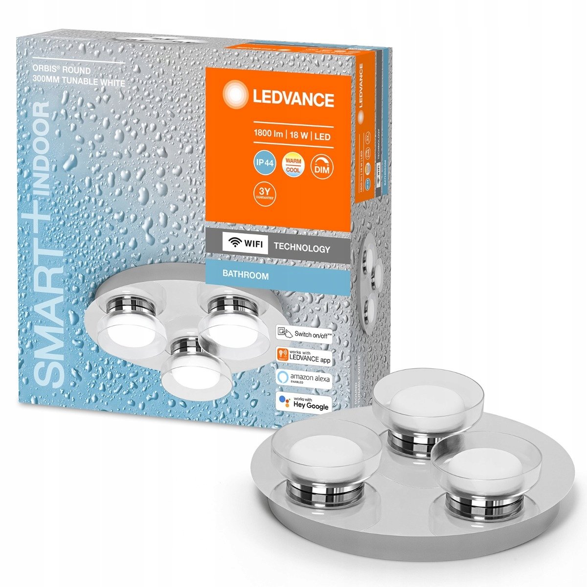 LEDVANCE SMART+ SMART+ WiFi Orbis Wall Round, 30 cm